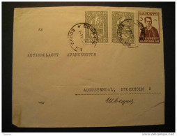 BULGARIA Sofia 1932 To Stockholm Sweden Suede 3 Stamp On Cover Bulgarie - Briefe U. Dokumente