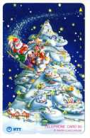 PERE NOEL SANTA CLAUSS CARTE JAPON - Noel