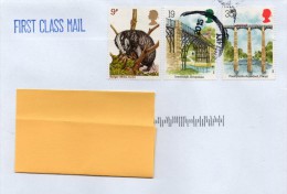 Great Britain 2015, Edinburgh,  First Class Cover, Badgers, Bridges Etc - Interest - Lettres & Documents