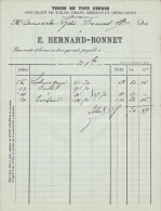 1901 - MONTIGNY-LE-TILLEUL  - Bernard-Bonnet  - Tissus En Tous Genres - 1900 – 1949