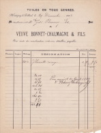 1887 - MONTIGNY-LE-TILLEUL  - Bonnet  - Tissus En Tous Genres - 1800 – 1899