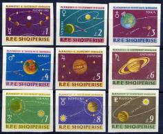 ALBANIA 1964 Planets Of The Solar System Imperforate Set  MNH / ** - Albanien