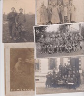 MILITARIA . Lot 13 Cartes-Photos & Photos .  Divers Bataillons  ( Voir Détail Ci-dessous ) - Regiments