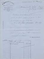 1899 - MONTIGNY-LE-TILLEUL  - Bonnet  - Tissus En Tous Genres - 1800 – 1899