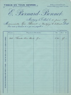 1909 - MONTIGNY-LE-TILLEUL  - Bonnet  - Tissus En Tous Genres - 1900 – 1949