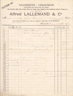 1912 - MARCINELLE - Alfred Lallemand - Denrées Coloniales En Gros - 1900 – 1949