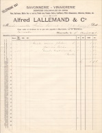 1912 - MARCINELLE - Alfred Lallemand - Denrées Coloniales En Gros - 1900 – 1949