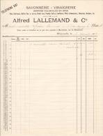 1912 - MARCINELLE - Alfred Lallemand - Denrées Coloniales En Gros - 1900 – 1949