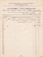 1898 - MARCINELLE - Alfred Lallemand - Denrées Coloniales En Gros - 1800 – 1899