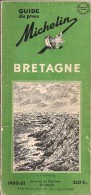 Guide Vert MICHELIN - " Bretagne " - Année 1950-1951 - Michelin-Führer