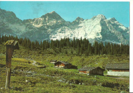 Schwaz (Tirolo, Austria) Alpenmotiv, Ladiz-Alm, Karwendelgebirge Gegen Moserkar-Rauhkar Und Kaltwasserkarspitze - Schwaz