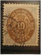 DANISH WEST INDIES Yvert 10 Used Panama Canal Virgin Islands Vierges USA Dansk Vestindien Denmark Antilles Danoises - Danemark (Antilles)