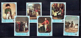 LIBERIA 1970, NAPOLEON, TABLEAUX, 6 Valeurs, Oblitérés / Used. R1923 - Napoleon