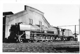 LOCOMOTIVE A VAPEUR Photographie Format Cpa Machine Et Tender  Gros Plan - Equipment