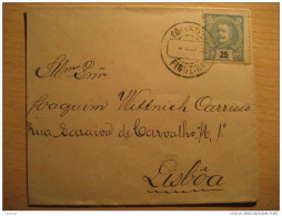 PORTUGAL Figueira Da Foz 1896? To Lisboa Stamp Cancel Cover - Lettres & Documents