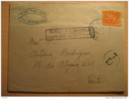 PORTUGAL Figueira Da Foz 1955 To Porto RETOUR A L'ENVOYEUR Devuelto Al Remitente Returned Stamp Cancel Cover - Lettres & Documents