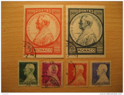 Yvert 281/6 CAT 2002: 7,25 EUR MONACO Prince Louis II Royal Family Complete Set - Other & Unclassified