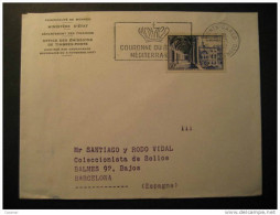 MONACO Monte Carlo Monte-Carlo 1957 To Barcelona Espagne Spain Royal Family Cote D' Azur France - Cartas & Documentos