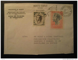 MONACO Monte Carlo Monte-Carlo 1968 To Barcelona Spain Espagne Nice France Cancel - Lettres & Documents