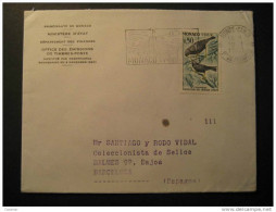 MONACO Monte Carlo Monte-Carlo 1962 To Barcelona Spain Espagne Oiseaux Bird Birds Stamp Cote D' Azur France - Covers & Documents