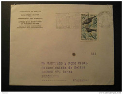 MONACO Monte Carlo Monte-Carlo 1962 To Barcelona Spain Espagne Oiseaux Bird Birds Stamp Cote D' Azur France - Cartas & Documentos