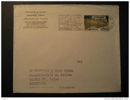 MONACO Monte Carlo Monte-Carlo Condamine 1962 To Barcelona Spain Espagne Cote D' Azur France - Covers & Documents