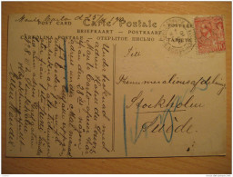 MONACO Monte-Carlo 1910 To Stockholm Sweden Stamp On Theatre Theater Post Card France - Covers & Documents