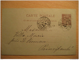 MONACO 1898 Monte-Carlo Postal Stationery Card Carte Postale France - Entiers Postaux