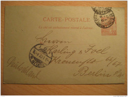 MONACO Monte-Carlo 1907 To Berlin Germany Postal Stationery Card Carte Postale France - Entiers Postaux