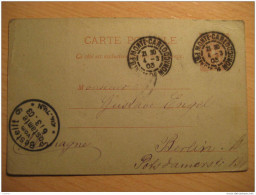 MONACO Monte-Carlo 1903 To Berlin Germany Postal Stationery Card Carte Postale France - Entiers Postaux