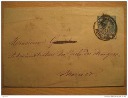 MONACO Principaute Monte-Carlo 1887 Cancel 5c Entier Postaux Sobre Entero Postal Cover Stationery - Entiers Postaux