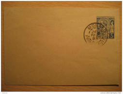 MONACO Principaute Monte-Carlo 1893 Cancel 5c Entier Postaux Sobre Entero Postal Cover Stationery - Entiers Postaux