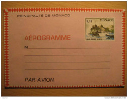 MONACO Principaute Monte-Carlo Palais Princier AEROGRAMME Aerograma - Entiers Postaux