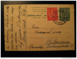 ZAGREB 1934 To Hildesheim Germany Stamp On Postal Stationery Card YUGOSLAVIA - Storia Postale