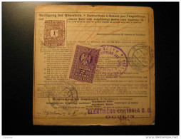 1928 Zagreb Berlin Cegulin Budapest Dresden Cancel POWER PLANT Physics Physic 2 Stamp Card YUGOSLAVIA Germany Hungary - Lettres & Documents