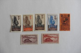 GABON : Ex Colonies Françaises :7 Timbres Oblitérés Et Nsg - Oblitérés