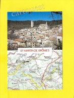 CPM 04 SAINT MARTIN DE BROMES VUE GENERALE Et Géographique  (  + Prix Net ) - Sonstige Gemeinden