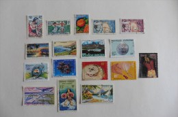 Polynésie Française : 17 Timbres Oblitérés - Collections, Lots & Séries