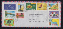 Ghana 1959 Airmail Cover Soccer Stamps To KASSEL Germany - Ghana (1957-...)
