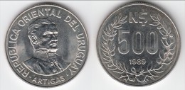 TOP QUALITE **** URUGUAY - 500 NUEVOS PESOS 1989 JOSE GERVASIO ARTIGAS **** EN ACHAT IMMEDIAT !!! - Uruguay