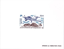 Miquelon Avion Piper Tomahawk - Imperforates, Proofs & Errors