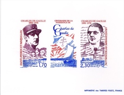 Miquelon Général De Gaulle - Imperforates, Proofs & Errors