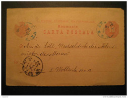 ROMANIA Craiova 1883 To Wien Austria Roumanie Rumania Rumanien UPU Postal Stationery Card - Brieven En Documenten