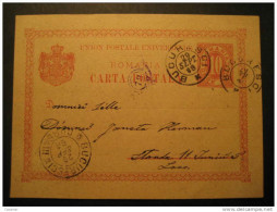 ROMANIA Bucharest 1896 Roumanie Rumania Rumanien UPU Postal Stationery Card - Storia Postale