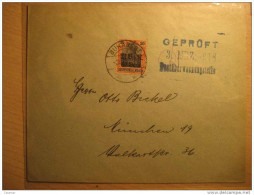 ROMANIA GERMANY OCCUPATION Bucharest 1918 To Munchen Gepruft Cancel Militar Militaire Overprinted Stamp WW1 Cover - Lettres 1ère Guerre Mondiale