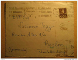 ROMANIA Bucharest 1942 To Berlin Charlottenburg Germany 2 Cancel Militar Censored Censure Militaire Roumanie Rumania WW2 - Lettres 2ème Guerre Mondiale