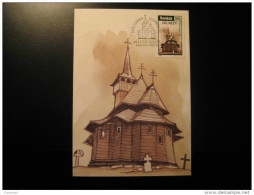 CALINESTI 1997 Church Religion Architecture Maxi Maximum Card ROMANIA - Maximum Cards & Covers