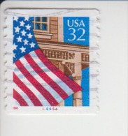 Verenigde Staten(United States) Rolzegel Met Plaatnummer Michel-nr 2563 II C Z Plaat  44444 - Coils (Plate Numbers)