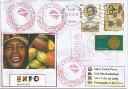 REPUBLIQUE DEMOCRATIQUE DU CONGO.EXPO MILAN 2015 "Feeding The Planet", Lettre Du Pavillon Congolais à Milan - 2015 – Milan (Italie)