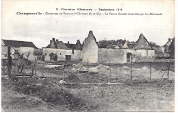 VILLIERS SAINT GEORGES - CHAMPCOUELLE - La Ferme Garnier Incendiée Par Les Allemands - Septembre 1914 - Villiers Saint Georges